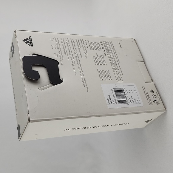 Adidas Men's 3 Pack  Brief Active Flex Cotton 3 Stripes Black Size Medium - Picture 7 of 10